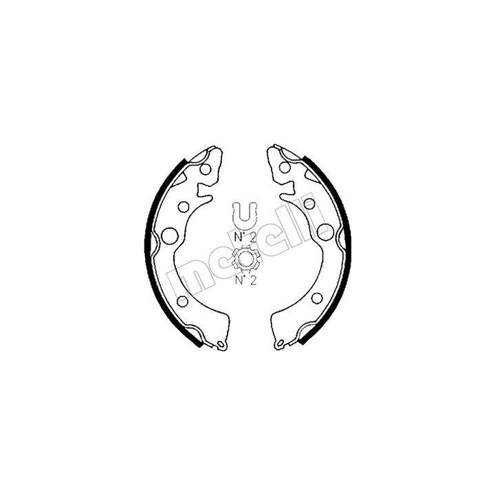 Stabdžių trinkelių komplektas METELLI 53-0150