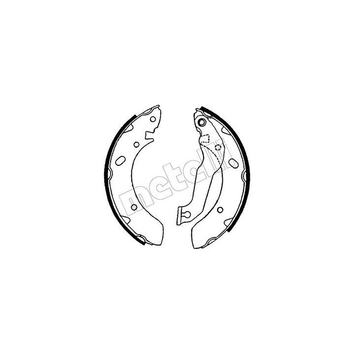 Stabdžių trinkelių komplektas METELLI 53-0166