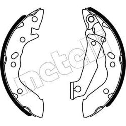 Stabdžių trinkelių komplektas METELLI 53-0167