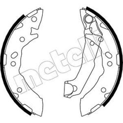 Stabdžių trinkelių komplektas METELLI 53-0168