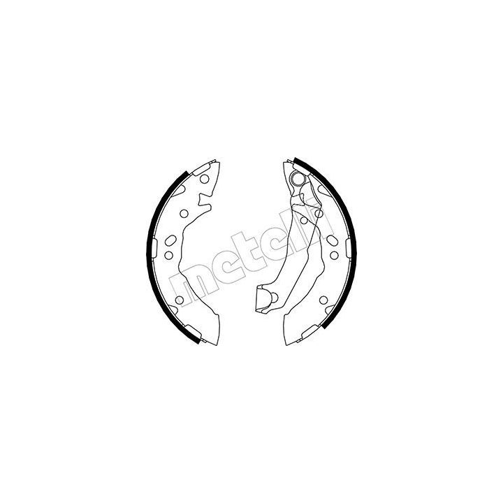 Stabdžių trinkelių komplektas METELLI 53-0168