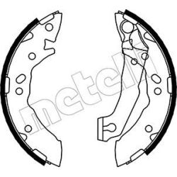 Stabdžių trinkelių komplektas METELLI 53-0169