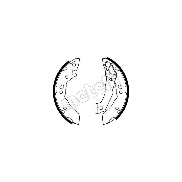 Stabdžių trinkelių komplektas METELLI 53-0169