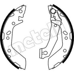 Stabdžių trinkelių komplektas METELLI 53-0170