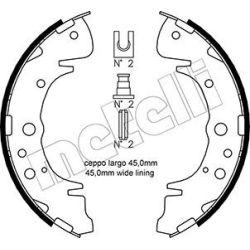 Stabdžių trinkelių komplektas METELLI 53-0172