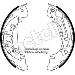 Stabdžių trinkelių komplektas METELLI 53-0172Y