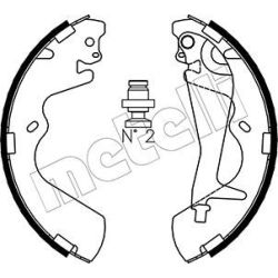 Stabdžių trinkelių komplektas METELLI 53-0173