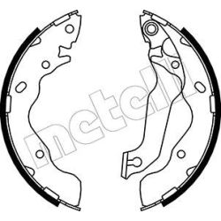 Stabdžių trinkelių komplektas METELLI 53-0176
