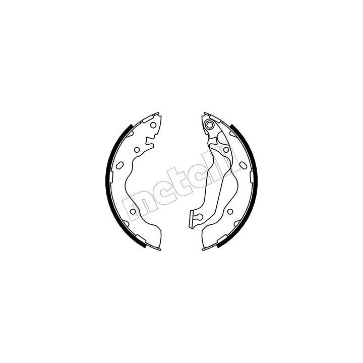 Stabdžių trinkelių komplektas METELLI 53-0176