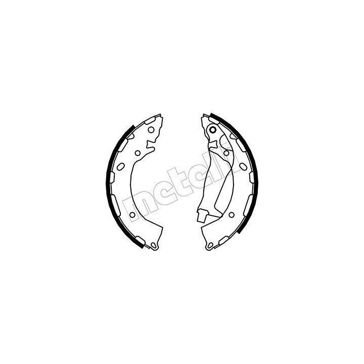 Stabdžių trinkelių komplektas METELLI 53-0177