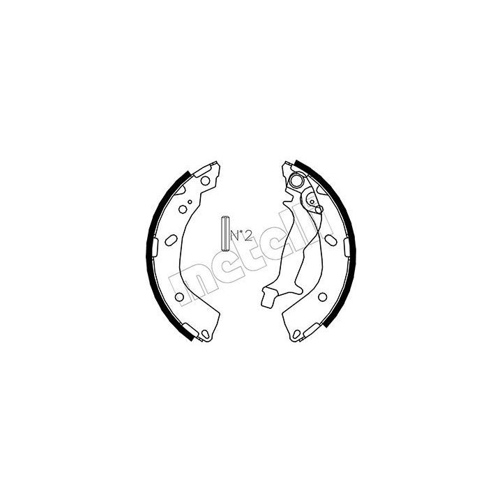 Stabdžių trinkelių komplektas METELLI 53-0178