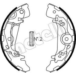 Stabdžių trinkelių komplektas METELLI 53-0181
