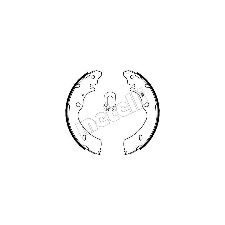 Stabdžių trinkelių komplektas METELLI 53-0194