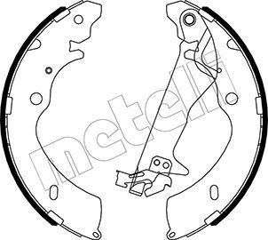 Stabdžių trinkelių komplektas METELLI 53-0194Y