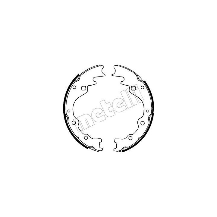 Stabdžių trinkelių komplektas METELLI 53-0202