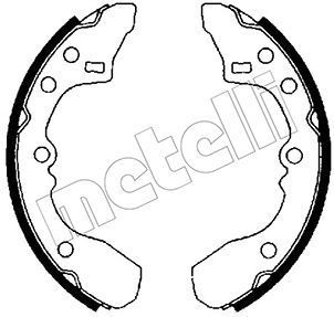 Stabdžių trinkelių komplektas METELLI 53-0203