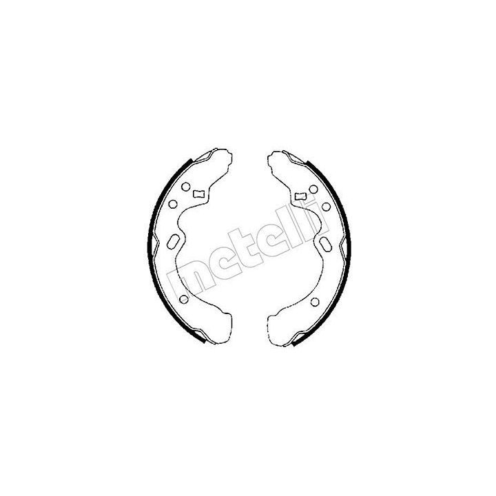 Stabdžių trinkelių komplektas METELLI 53-0204