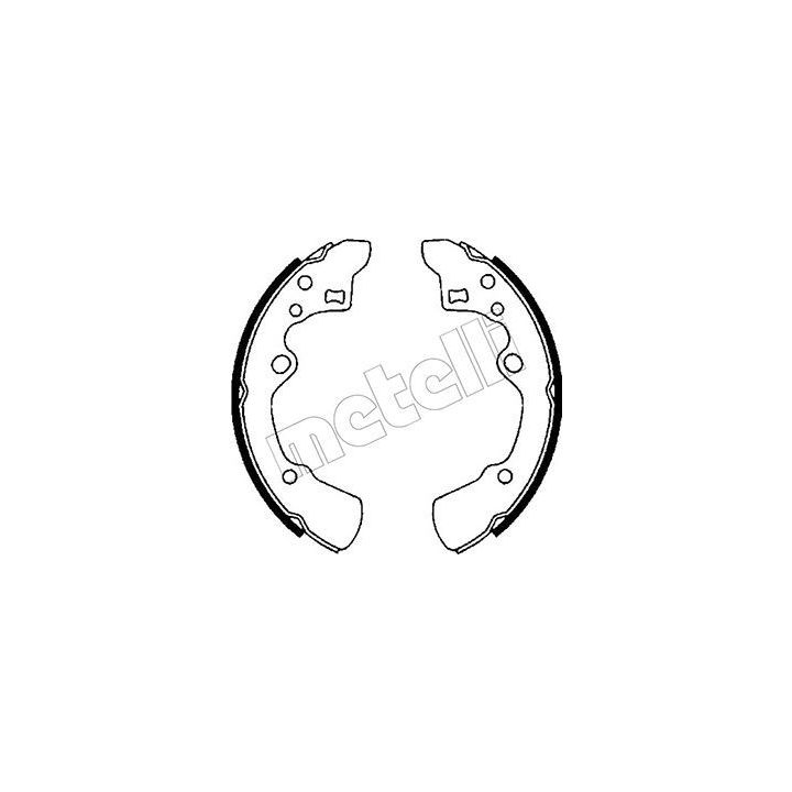 Stabdžių trinkelių komplektas METELLI 53-0205