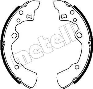 Stabdžių trinkelių komplektas METELLI 53-0205