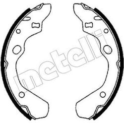 Stabdžių trinkelių komplektas METELLI 53-0207