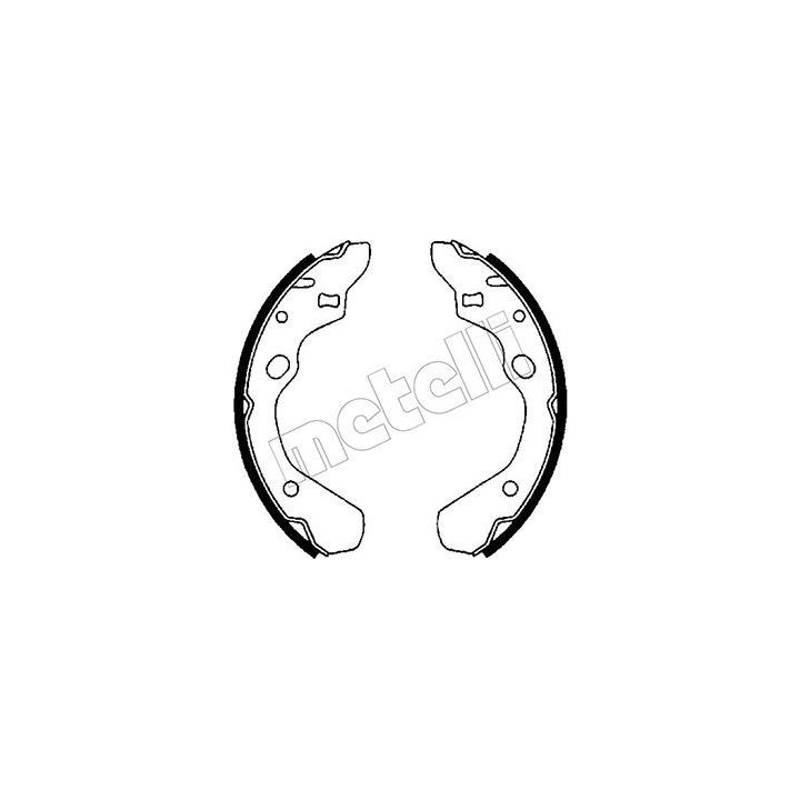 Stabdžių trinkelių komplektas METELLI 53-0207