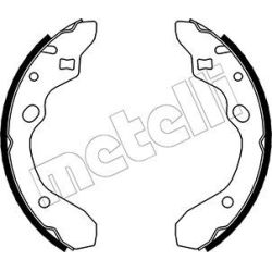Stabdžių trinkelių komplektas METELLI 53-0210