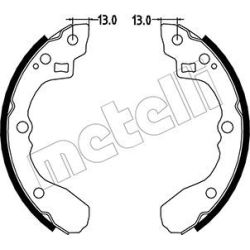 Stabdžių trinkelių komplektas METELLI 53-0213