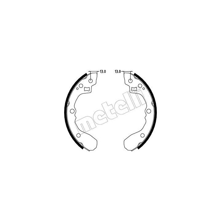 Stabdžių trinkelių komplektas METELLI 53-0220