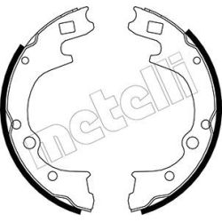 Stabdžių trinkelių komplektas METELLI 53-0221