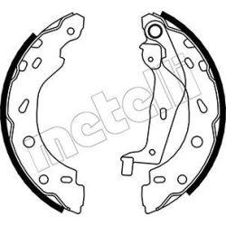 Stabdžių trinkelių komplektas METELLI 53-0237
