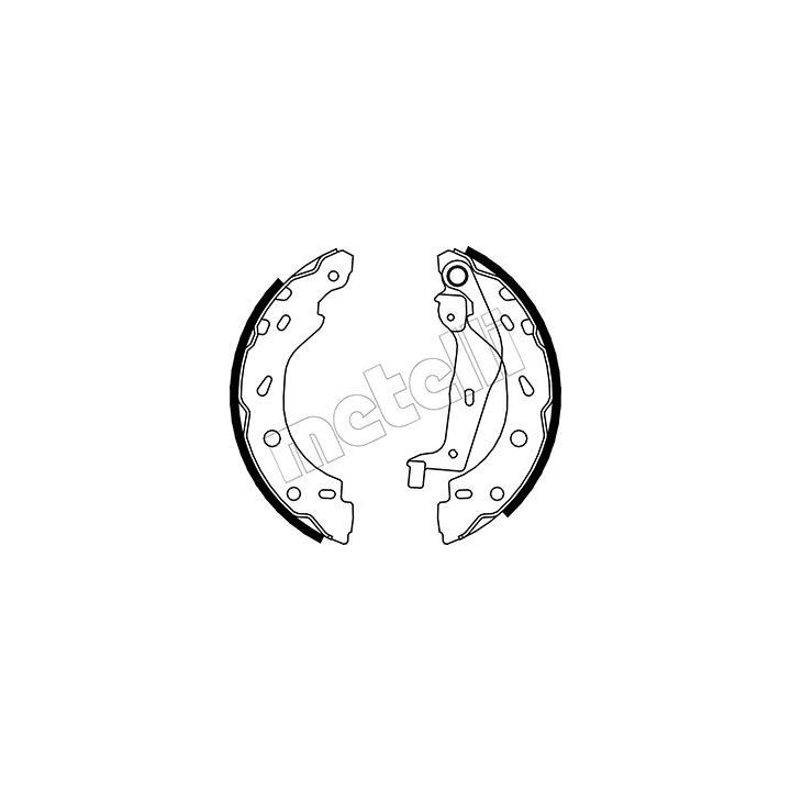 Stabdžių trinkelių komplektas METELLI 53-0237