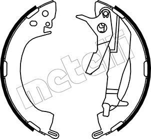 Stabdžių trinkelių komplektas METELLI 53-0251Y