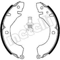 Stabdžių trinkelių komplektas METELLI 53-0253