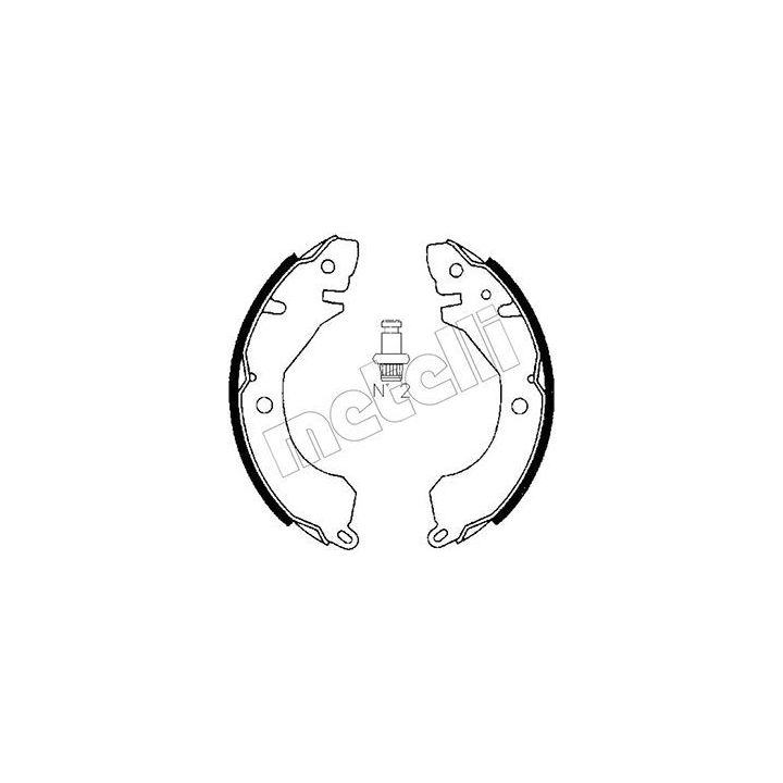 Stabdžių trinkelių komplektas METELLI 53-0253