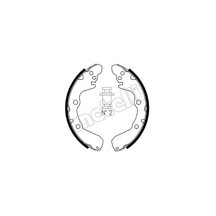 Stabdžių trinkelių komplektas METELLI 53-0256