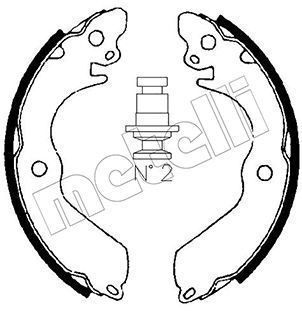 Stabdžių trinkelių komplektas METELLI 53-0258