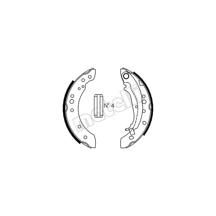 Stabdžių trinkelių komplektas METELLI 53-0266