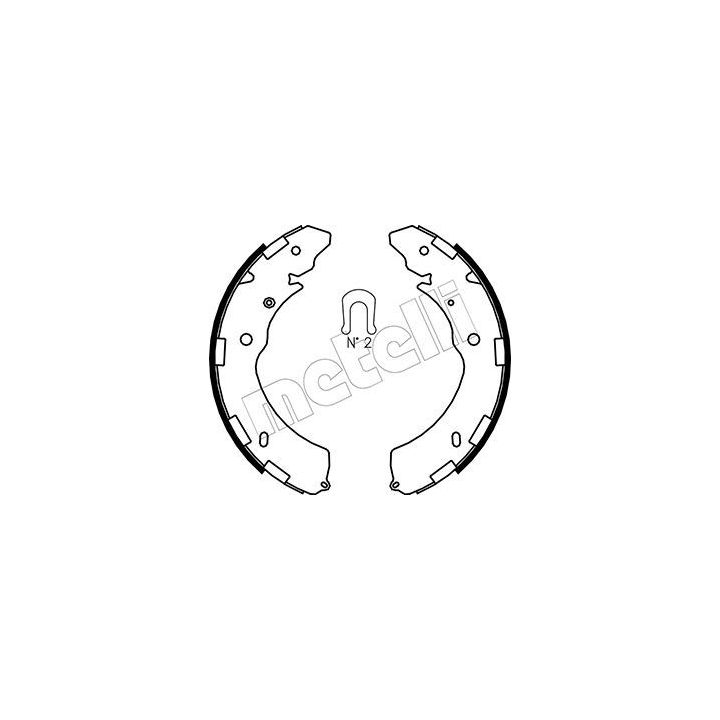 Stabdžių trinkelių komplektas METELLI 53-0269