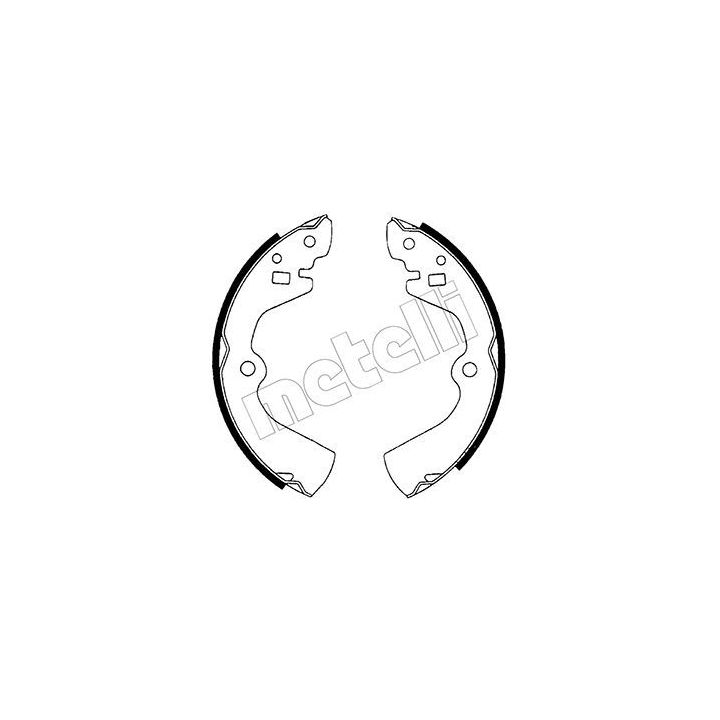 Stabdžių trinkelių komplektas METELLI 53-0277