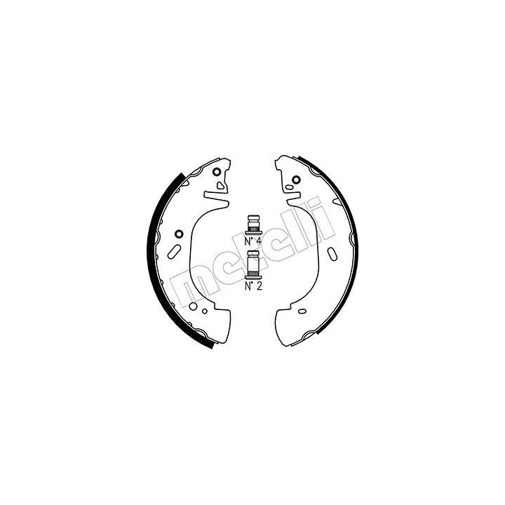 Stabdžių trinkelių komplektas METELLI 53-0313