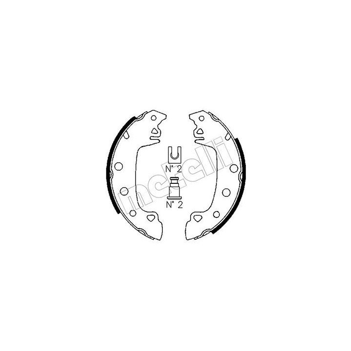 Stabdžių trinkelių komplektas METELLI 53-0340