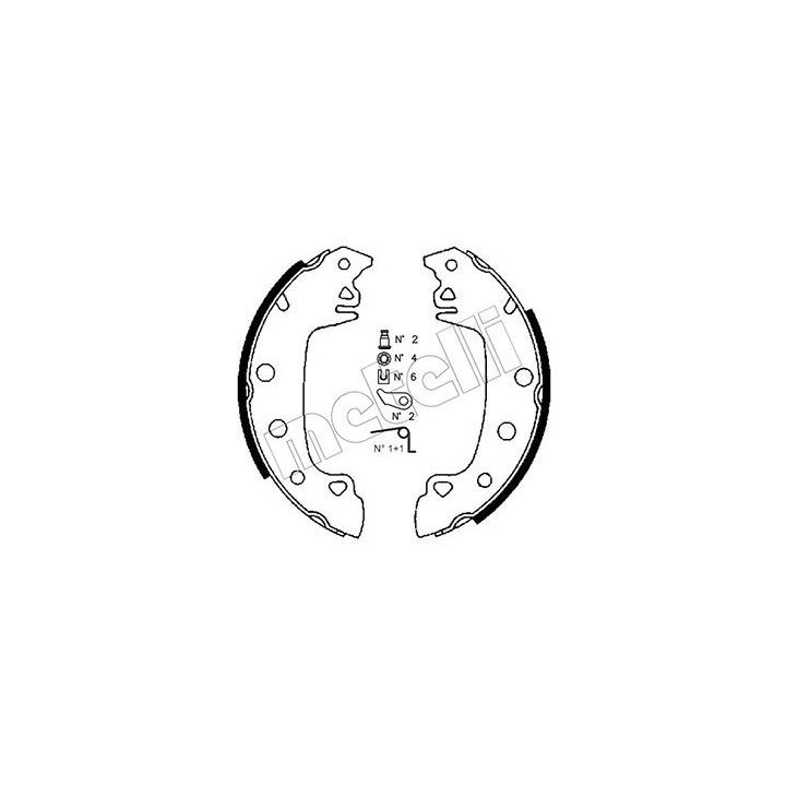 Stabdžių trinkelių komplektas METELLI 53-0340K