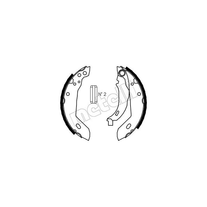 Stabdžių trinkelių komplektas METELLI 53-0344