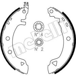 Stabdžių trinkelių komplektas METELLI 53-0346