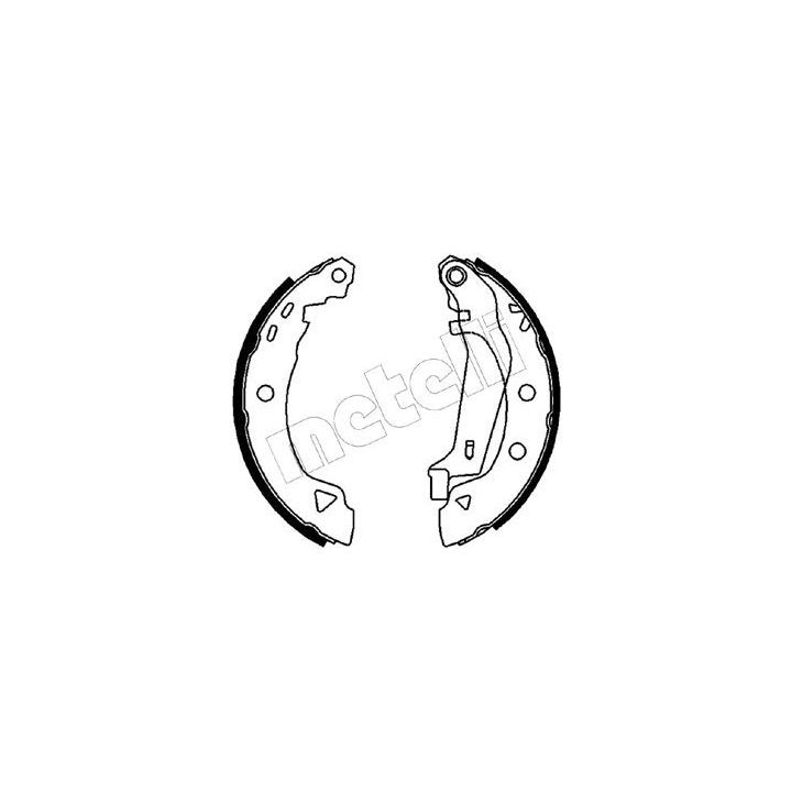 Stabdžių trinkelių komplektas METELLI 53-0346Y