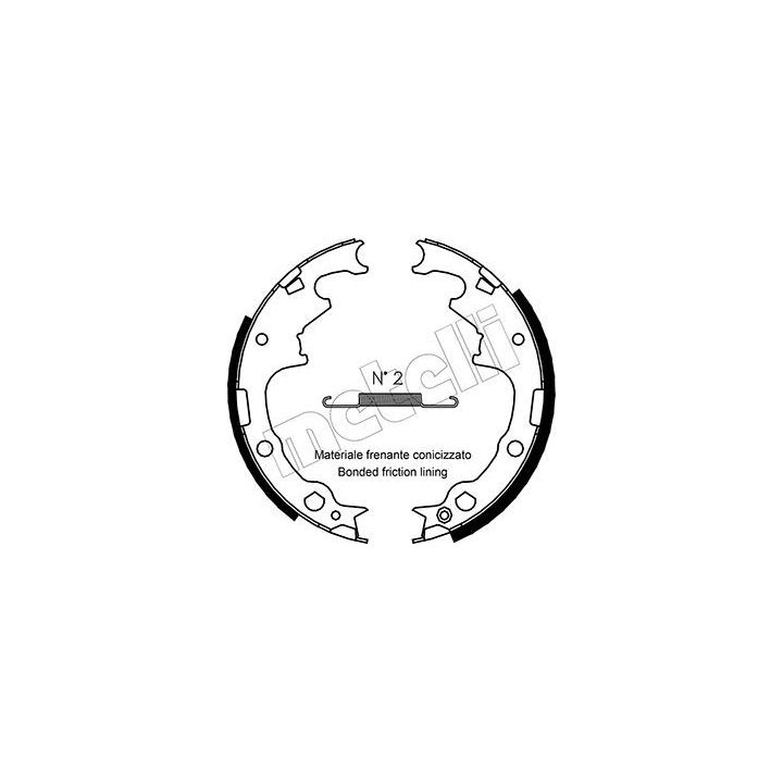 Stabdžių trinkelių komplektas METELLI 53-0349