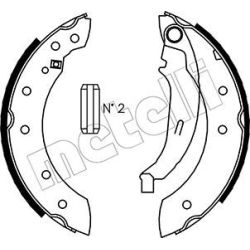 Stabdžių trinkelių komplektas METELLI 53-0350
