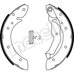 Stabdžių trinkelių komplektas METELLI 53-0351