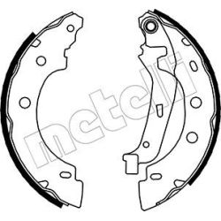 Stabdžių trinkelių komplektas METELLI 53-0355