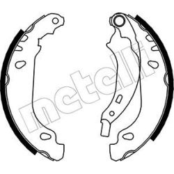 Stabdžių trinkelių komplektas METELLI 53-0356